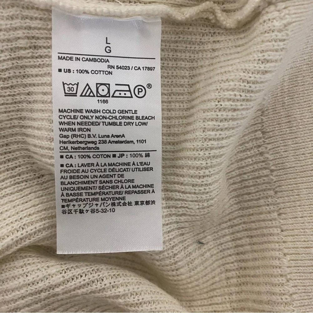 BANANA REPUBLIC MENS 100% ORGANIC COTTON CREW-NECK SWEATER SIZE LARGE NWT